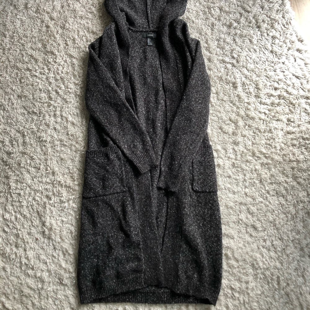 Forever 21 long gray cardigan